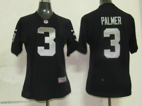 Nike nfl Black Game Women Jerseys Oakland Raiders 3 Palmer Authentic